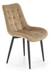 Scaun K580, bej - HLR 11, stofa catifelata/otel, 51x61x85 cm