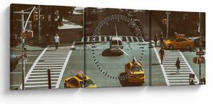 Tablou - New York (cu ceas) (90x30 cm)