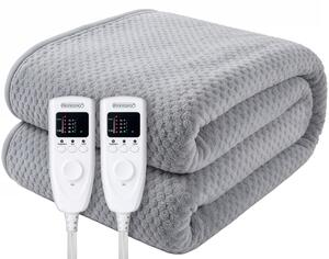 Deuba Pătură electrică din fleece - gri