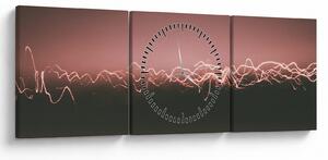 Tablou abstract (cu ceas) (90x30 cm)