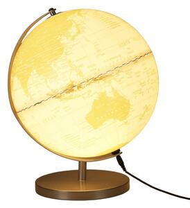 Glob decorativ luminos Koopman, cu lumină albă caldă, 31 cm – design elegant cu bază aurie metalică