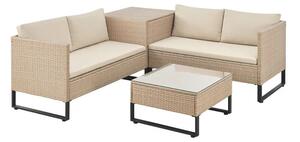 Juskys Set ratan Santorini - crem