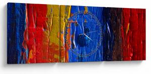Tabloul cu culorile pentru artiști (cu ceas) (90x30 cm)