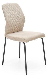 Scaun K461, bej/negru, stofa clasica, 46x56x92 cm