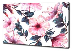 Pictură pe pânză flori de hibiscus