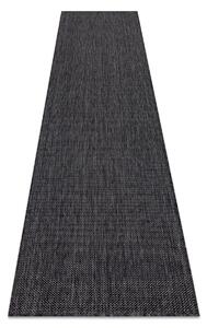 Covor, traversa SISAL SION A5165A Melanj țesute plate negru
