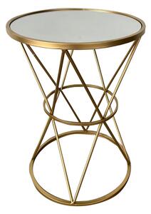 Masuta de cafea Vogaton metal, auriu, 40x40x56 cm
