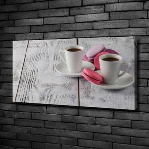 Tablou pe pânză canvas Cafea și prăjituri