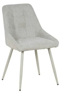 Scaun KENT, grej/gri deschis, stofa clasica/metal, 50x60x84 cm