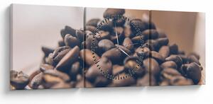 Tabloul cu cafea (cu ceas) (90x30 cm)