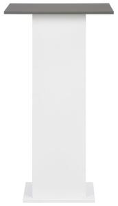 Masă de bar, alb și gri antracit, 60 x 60 x 110 cm