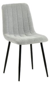 Scaun JET, gri deschis/negru, stofa clasica/metal, 44x54x88 cm
