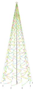 Brad de Crăciun cu țăruș, 3000 LED-uri, multicolor, 800 cm