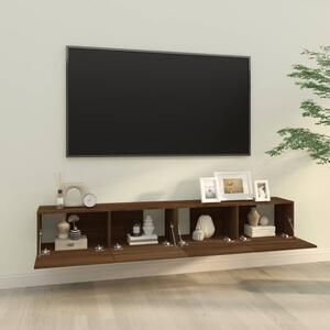 Comode TV, 2 buc., stejar maro, 100x30x30 cm, lemn prelucrat