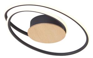 Plafonieră de design din lemn, cu LED, cu dimmer în 3 trepte - Rowan