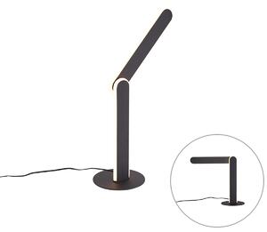 Lampă de masă de design neagră cu LED inclus, cu 3 trepte de intensitate luminoasă - Gate
