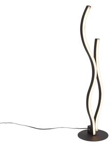 Lampă de masă de design neagră cu LED inclus, cu dimmer - Ying