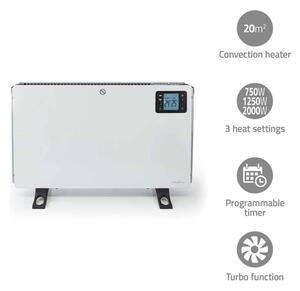 Nedis HTCO50WTW - Încălzitor electric/convector 750/1250/2000W/230V WT + DO