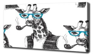Pictură pe pânză ochelari Giraffe