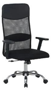 Scaun birou ALEX, negru, stofa/plasa, 68x61x108/118 cm