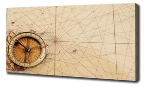 Tablou canvas Compass pe hartă