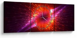 Tabloul modern abstract cu spini (cu ceas) (90x30 cm)