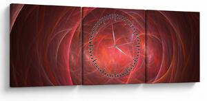Tabloul modern abstract (cu ceas) (90x30 cm)