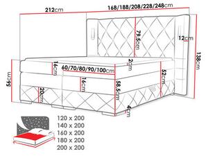 Pat matrimonial 200cm Busca (bordo). 1121838