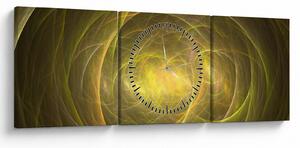Tabloul modern abstract (cu ceas) (90x30 cm)