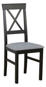Scaun ALLA 3, gri deschis/negru, stofa clasica/lemn, 43x51x95 cm