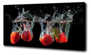 Imprimare tablou canvas Căpșune sub apă