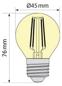 Bec LED Brilagi CLASIC AMBER G45 E27/4W/230V 2200K