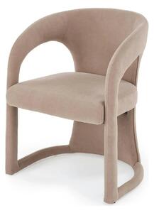 Scaun K615, bej, stofa catifelata, 60x58x78 cm