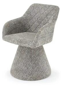 Scaun rotativ K603, stofa clasica gri, 55x55x85 cm