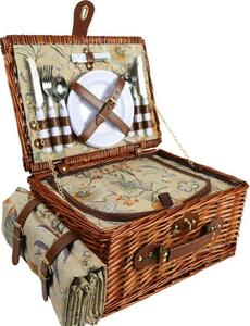Coș de picnic Arôme pentru 4 persoane Garden, 40 x30 x 20 cm