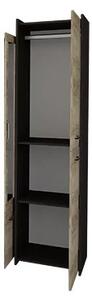 Dulap de haine Moledo (Stejar counter gri + stejar canterbury). Promo -21%. 1071566