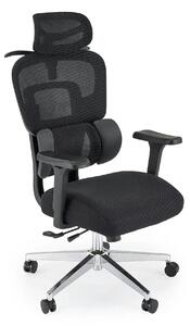 Scaun birou BOOSTER, negru/crom, material textil/plastic/metal, 67x70x