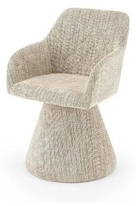 Scaun rotativ K603, stofa clasica bej, 55x55x85 cm