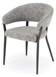 Scaun K609, gri/negru, stofa clasica/metal, 53x56x77 cm