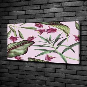 Print pe canvas flori tropicale