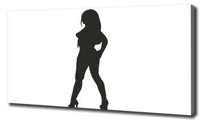 Tablouri tipărite pe pânză silueta unei femei