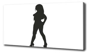Tablouri tipărite pe pânză silueta unei femei