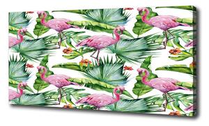 Tablou pe pânză plante Flamingos