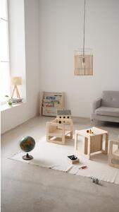 Scaune din lemn pentru copii în set de 3 buc. Natural - Little Nice Things
