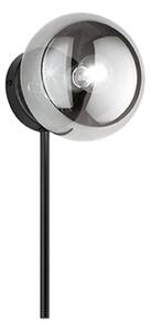 Ondaluce - Aplica de perete JEWEL, 1xE14/10W/230V, negru / fumuriu