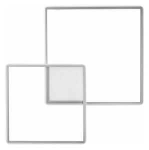 Ondaluce - Plafonieră LED cu reglare a intensității DOWEL LED/46W/230V 55x55 cm, finisaj argintiu