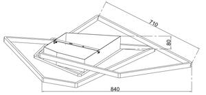 Ondaluce - Plafonieră LED dimabilă GALAXY LED/90W/230V 71x84 cm aurie
