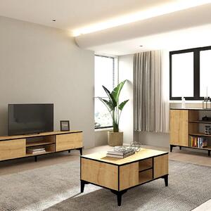 Masuta cafea Susana living culoare nuc deschis 90 cm
