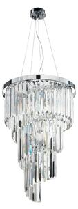 Ondaluce - Lustră cu cristale ALEXANDER, pe cablu, 7xE14/10W/230V, crom lucios