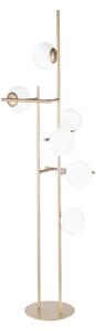 Ondaluce - Lampadar JEWEL, 6 x E14, 10 W, 230 V, 166 cm, auriu/alb